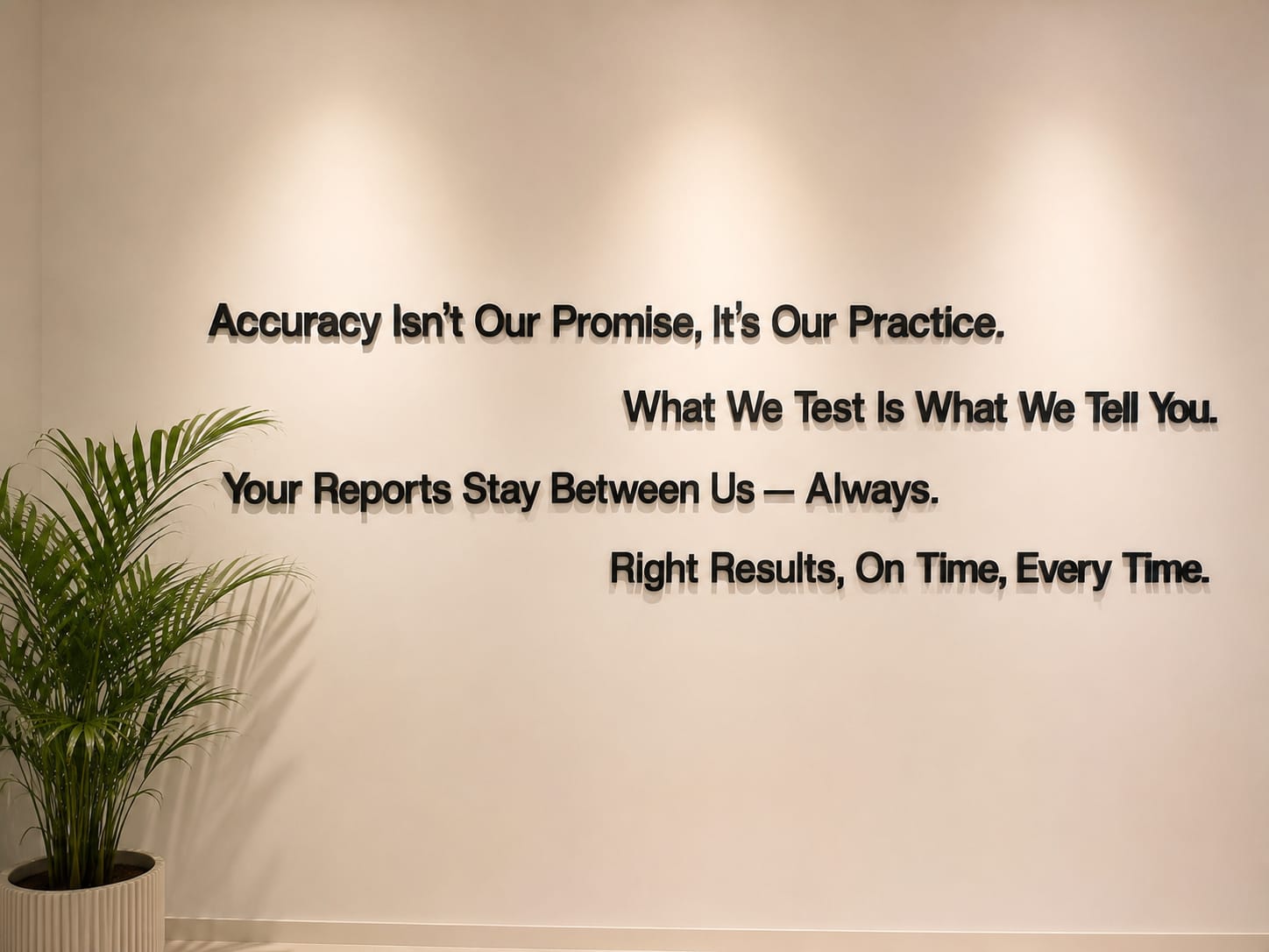 I Care values wall